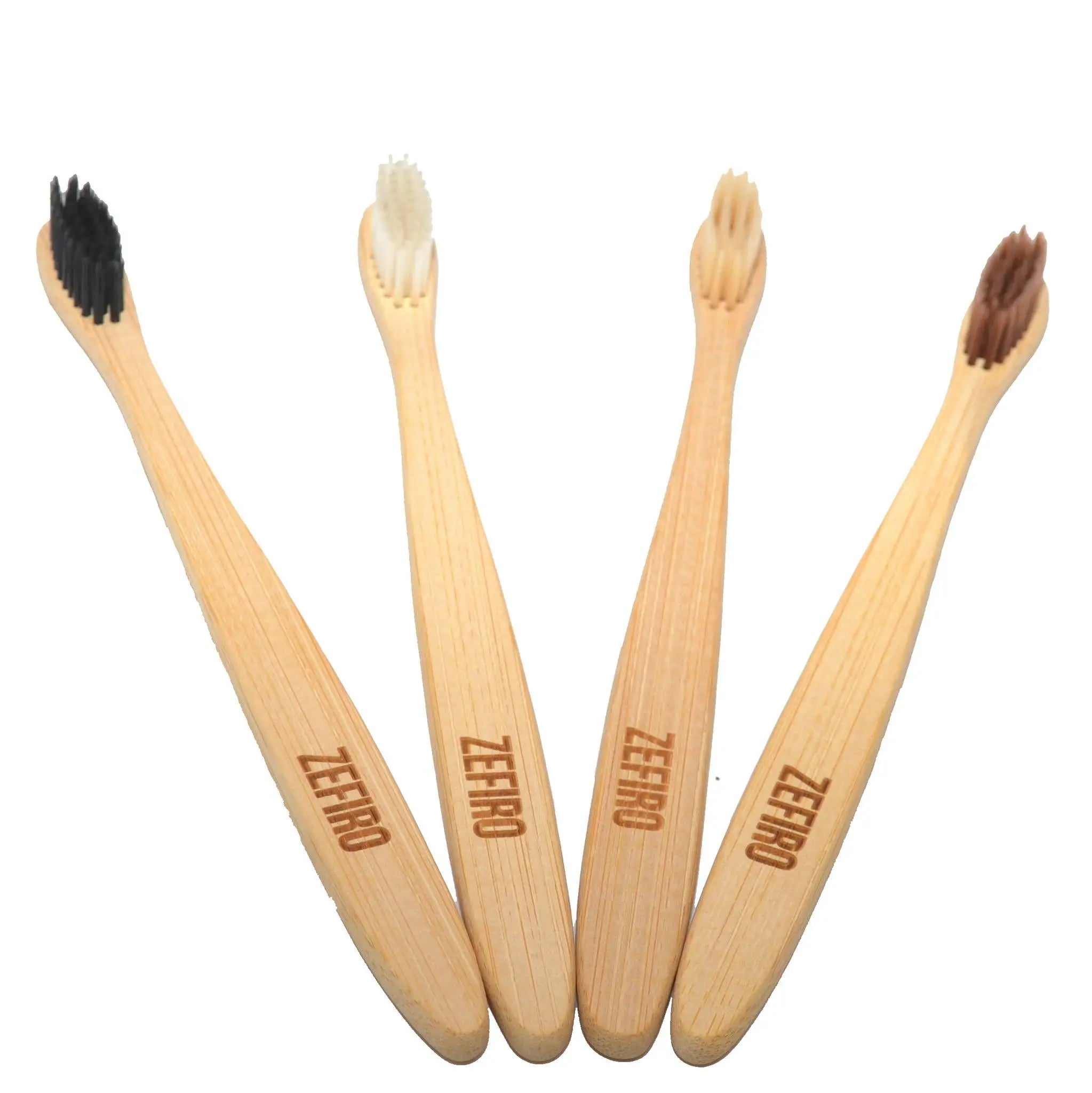 Bamboo Adult Toothbrush - Brown Zefiro