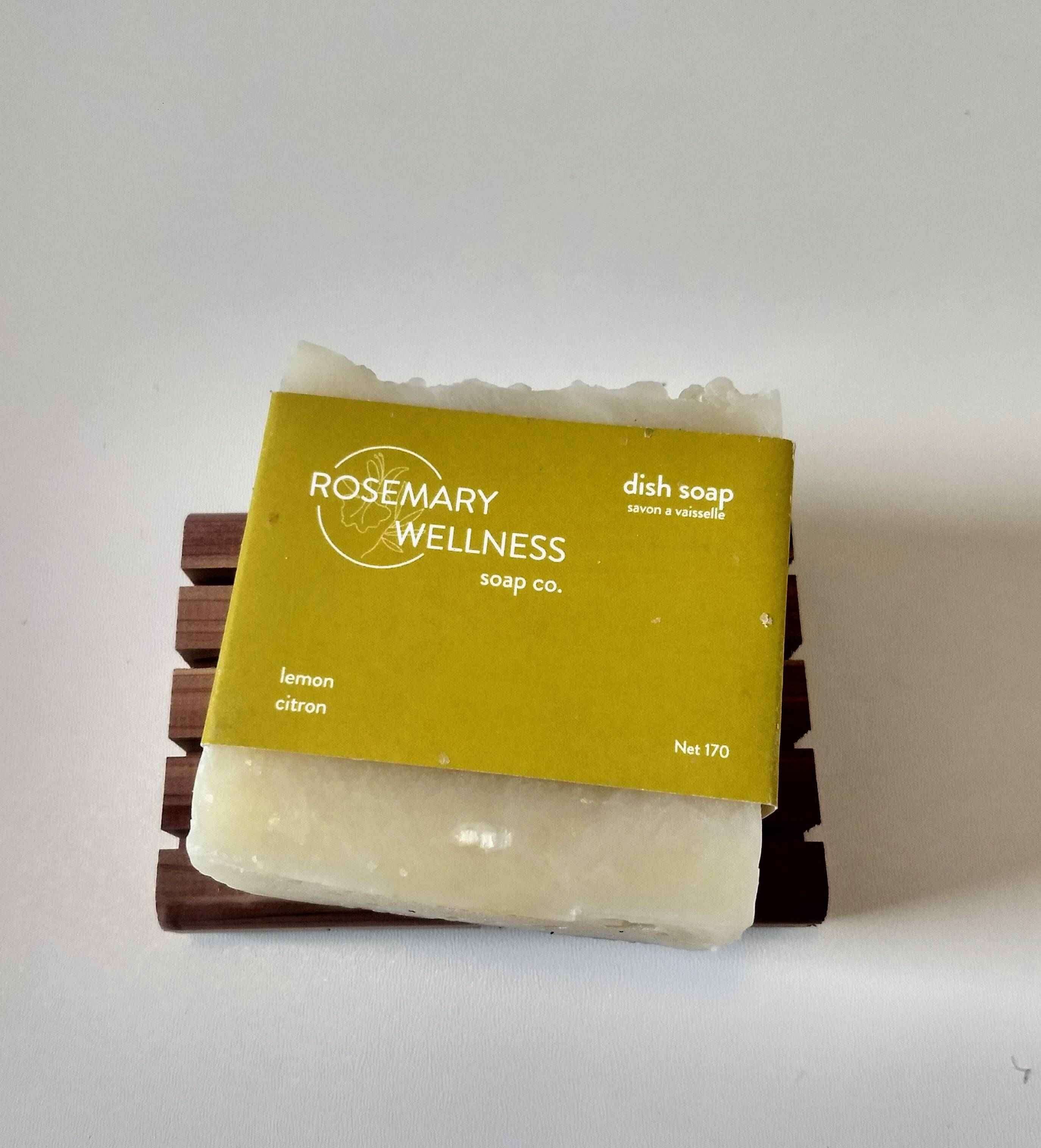 Lemon Dish Soap Bar - Eco-Friendly &amp; Effective Grease Cutter  