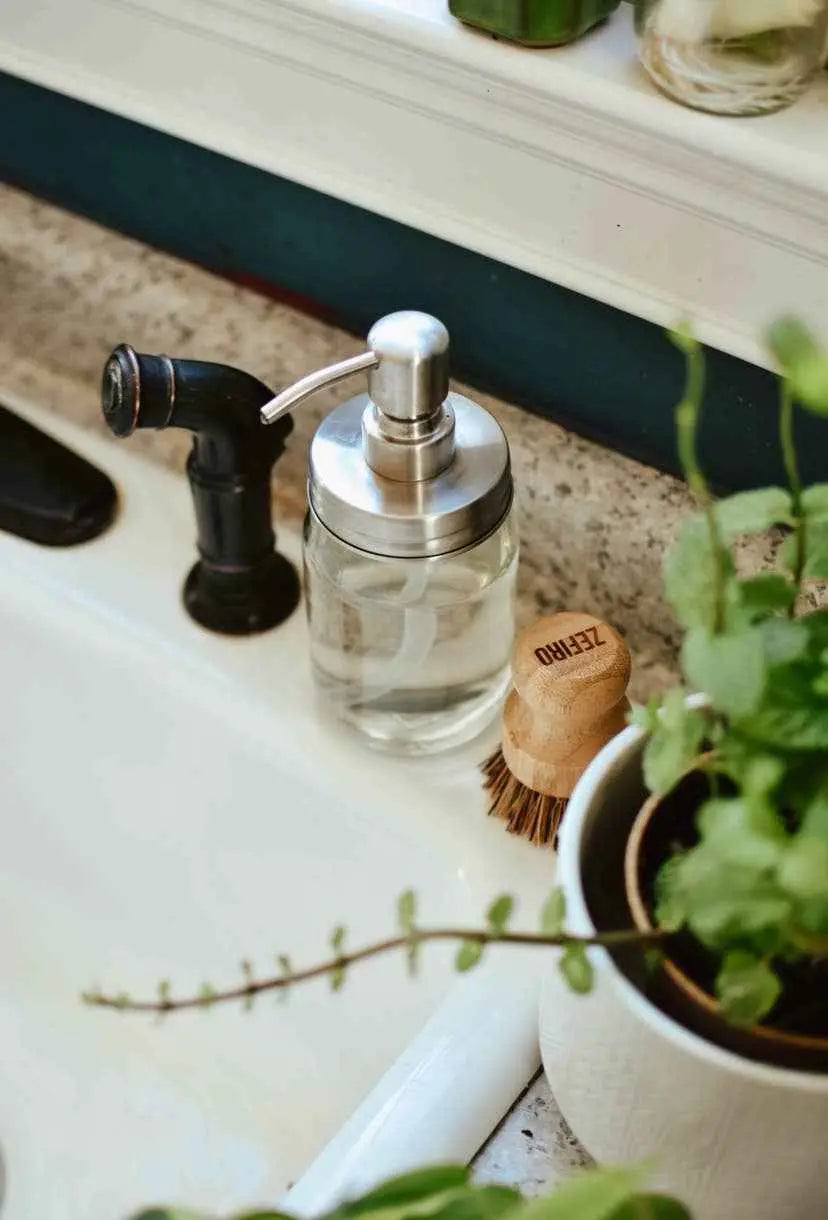 Mason Jar Pump (silver): Regular