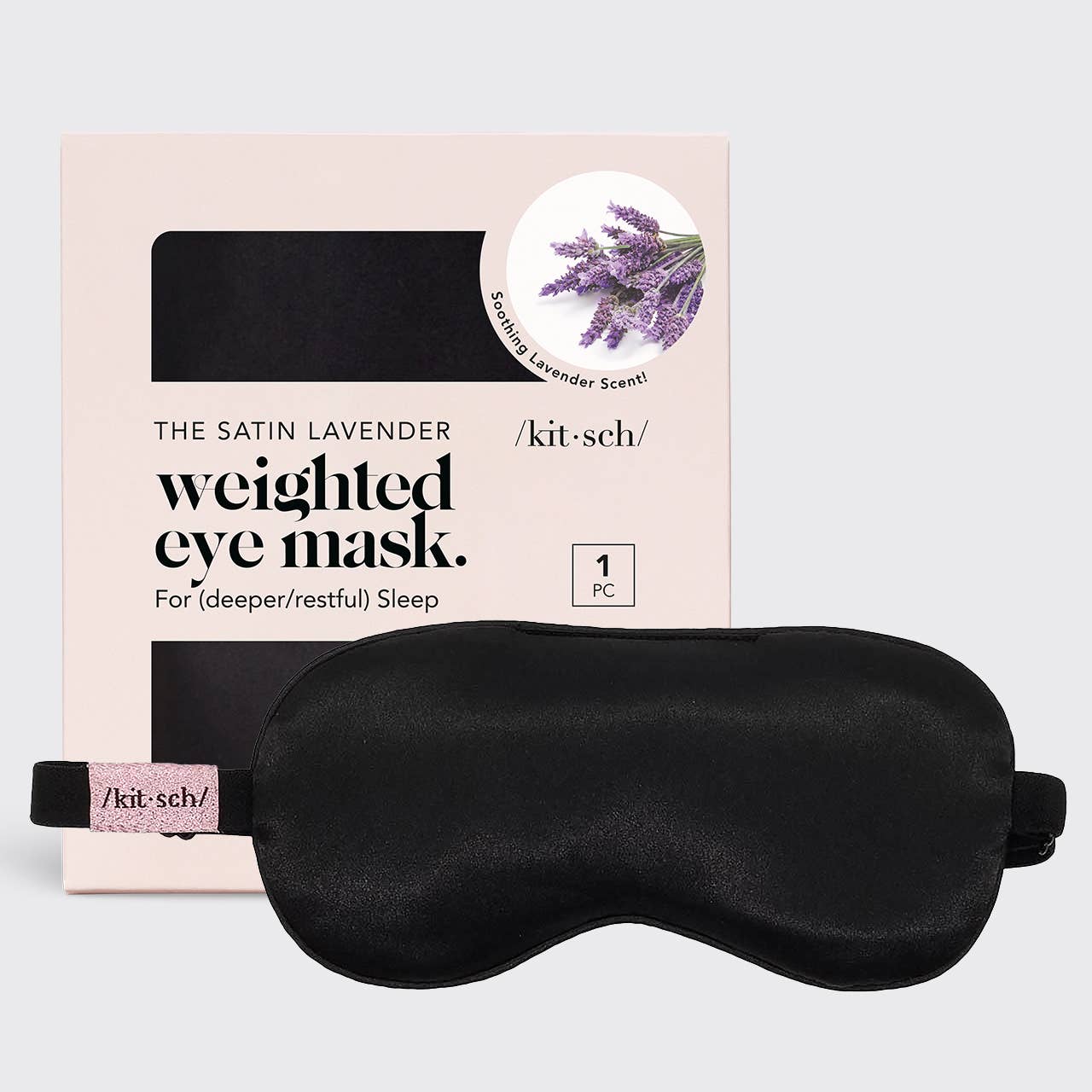 The Lavender Weighted Satin Eye Mask KITSCH